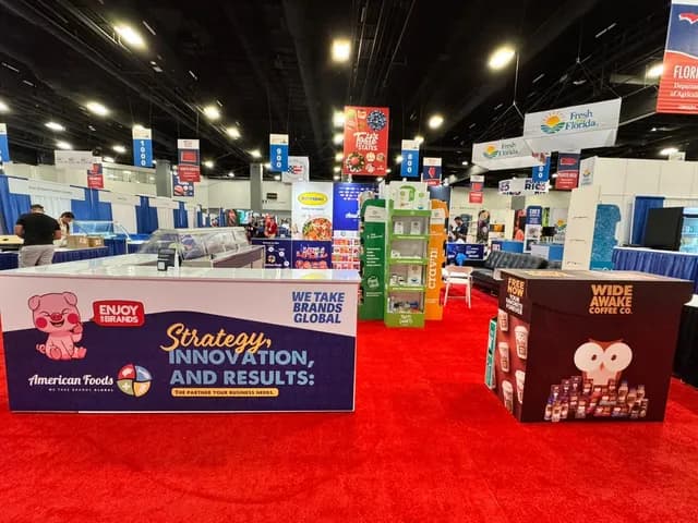 American Foods at a trade show or in-store activation