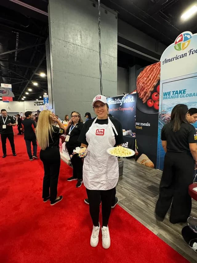 American Foods at a trade show or in-store activation