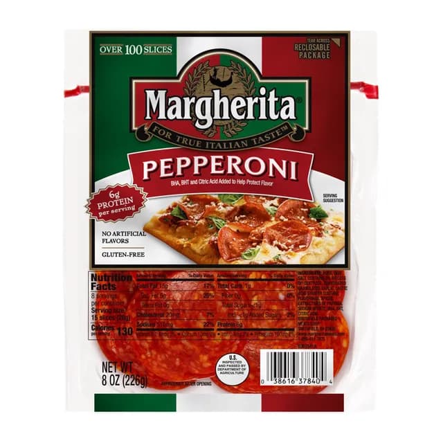 Margherita Pepperoni Slices