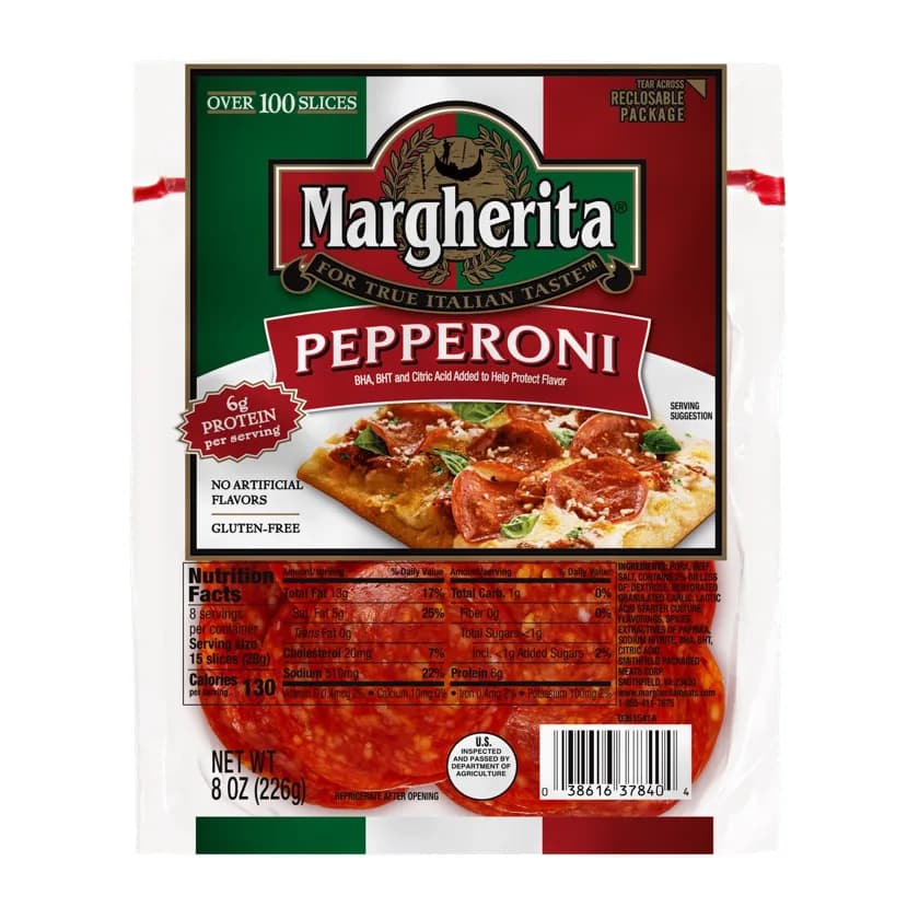 Margherita Pepperoni Slices