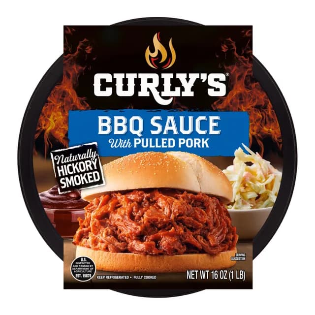 Curly’s Hickory Smoked Pulled Pork with BBQ Sauce