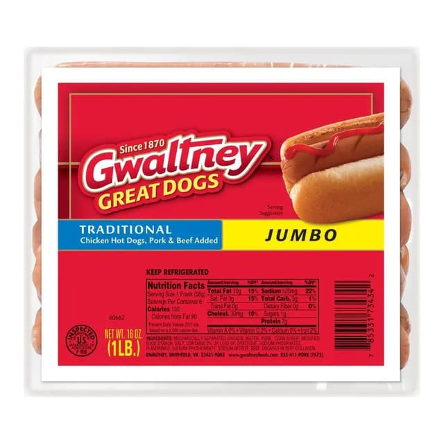 Gwaltney Traditional Jumbo Meat Franks