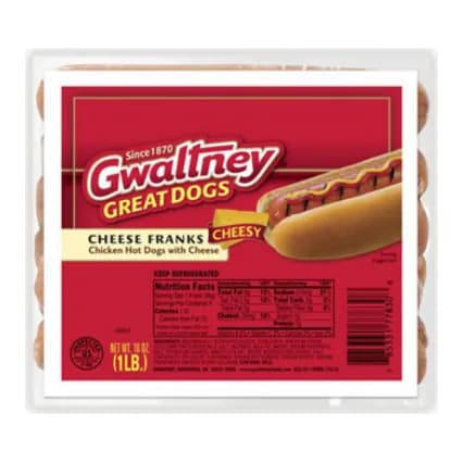 Gwaltney Great Dogs with Cheese