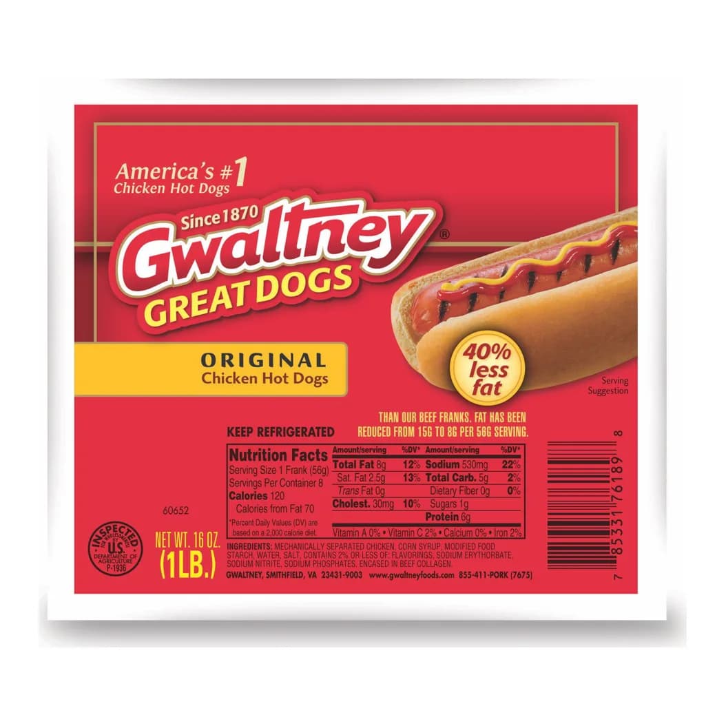 Gwaltney Great Dogs Chicken Franks