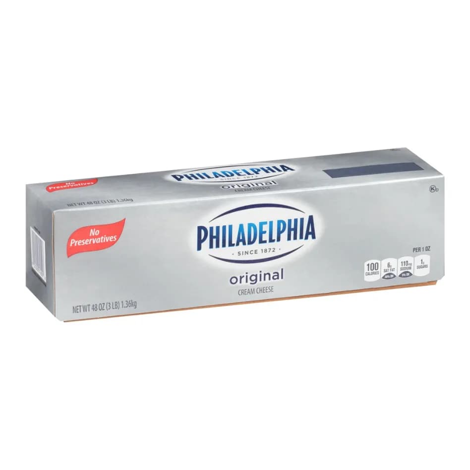 Philadelphia Cream Cheese, 3 lb Loaf