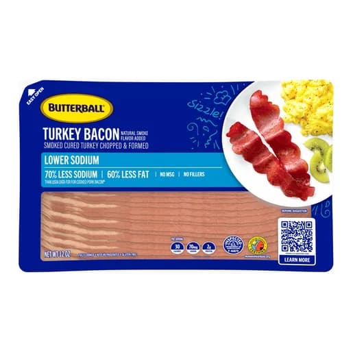 Butterball Lower Sodium Turkey Bacon