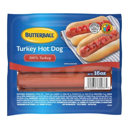 Butterball Turkey Hot Dogs