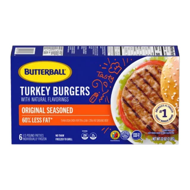 Butterball Original Seasoned Turkey Burgers